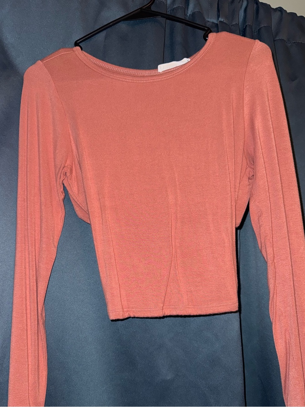 Wasabi + Mint Long Sleeve Crop Top
